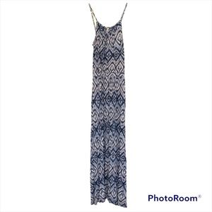 LOVEAPPELLA Spaghetti Strap Stretch Maxi Dress Women's Size S Wrap Front